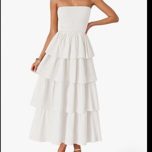 Strapless Tiered Dress